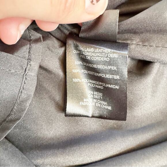 Tibi Silk and Leather Slip Dress Emerald Green Size 6 NWT - Picture 7 of 13